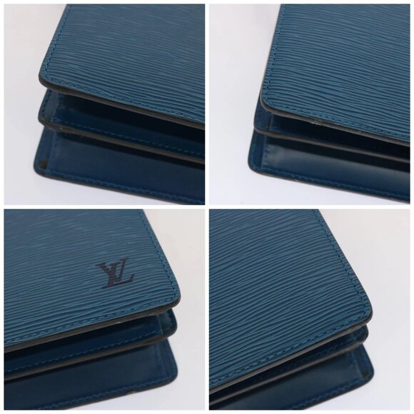 LOUIS VUITTON Epi Capuchin Shoulder Bag Blue - Picture 16 of 16